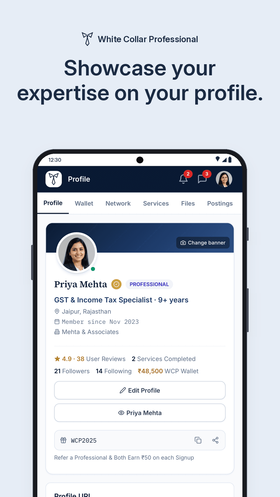 White Collar Professional mobile app preview 6 of 7